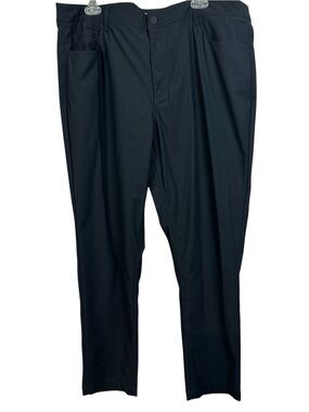 THOM AARON Pants Mens 40 X 30 Black Performance Stretch Casual